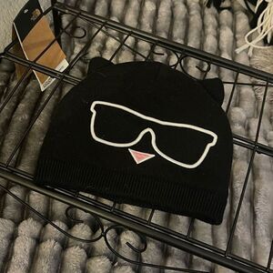 Karl lagerfield cat kitty knit cap/hat/beanie/skully